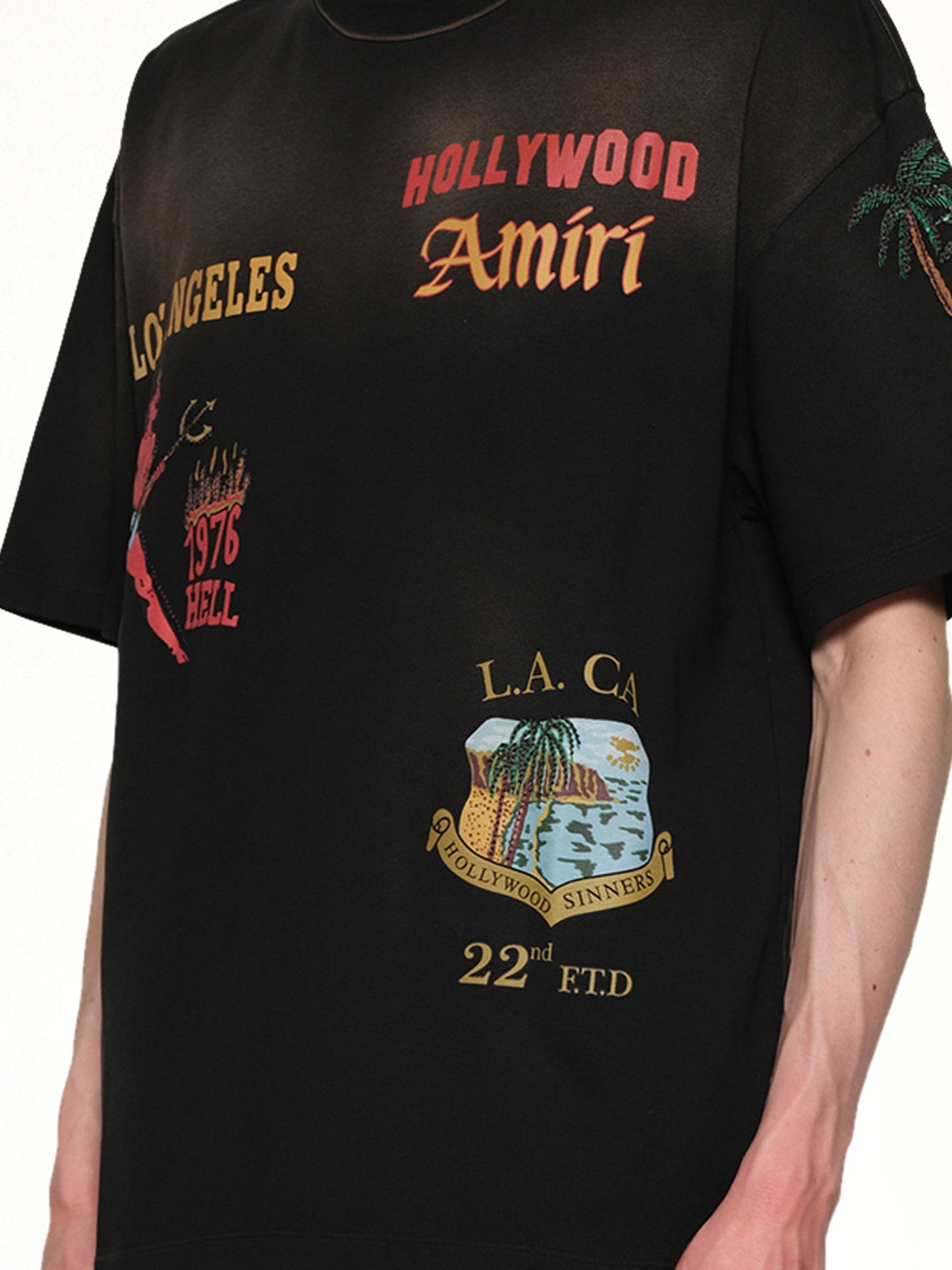 AMIRI Sinners Oversized T-Shirt (Black)
