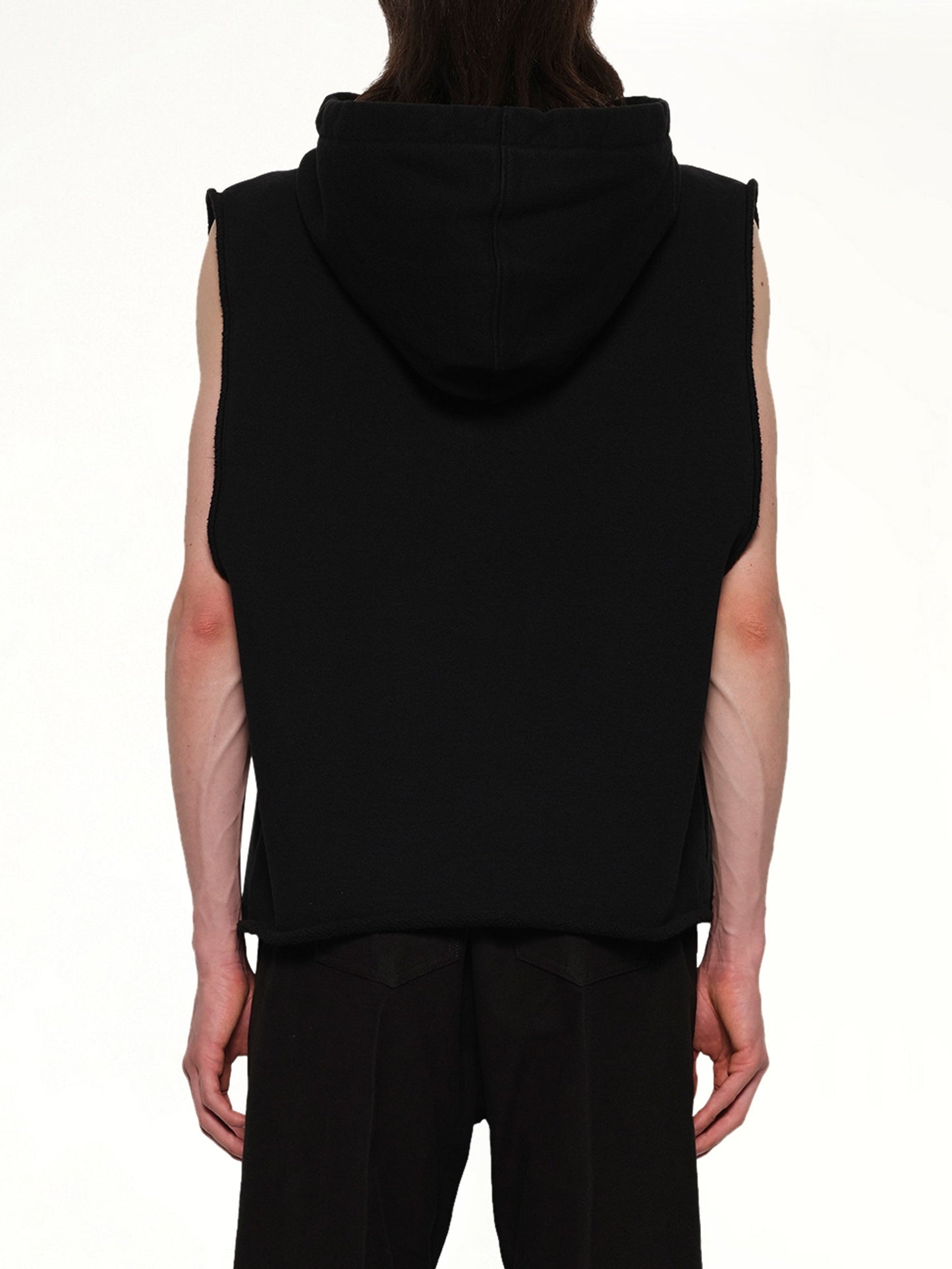 RICK OWENS Knit Hooded Tunic (Black)