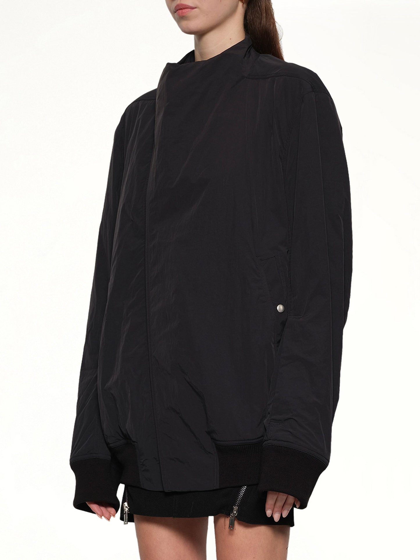 RICK OWENS Hollywood Flight Jacket (Black)
