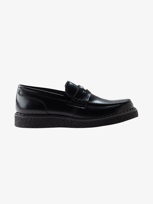 Image of Flats. Productname: Fred Perry George Cox Leather Penny Loafers in Black colour by brand - Fred Perry