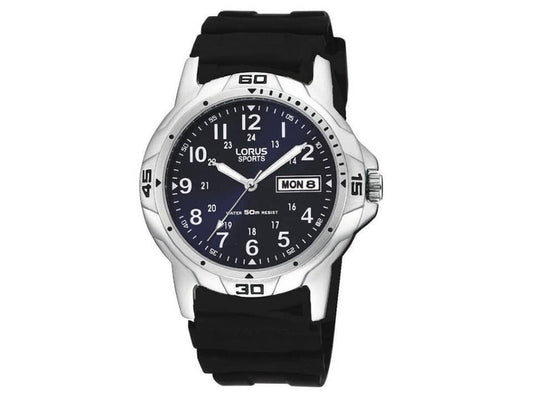 Image of Watches. Productname: Lorus Men's Blue Face Watch - Model RXN51BX in Watch colour by brand - Lorus