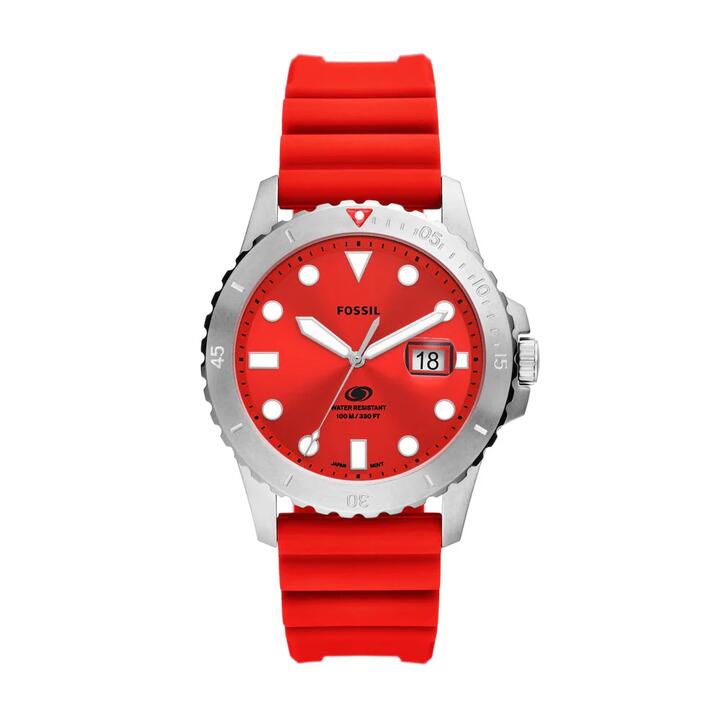 Image of Watches. Productname: Fossil FS5997 Orange and Silver Men's Watch in Watch colour by brand - Fossil