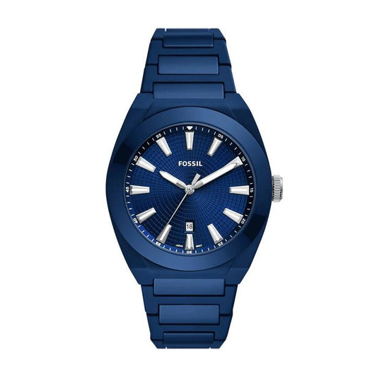Image of Watches. Productname: Fossil Everett Blue Ceramic Watch CE5029 in Watch colour by brand - Fossil