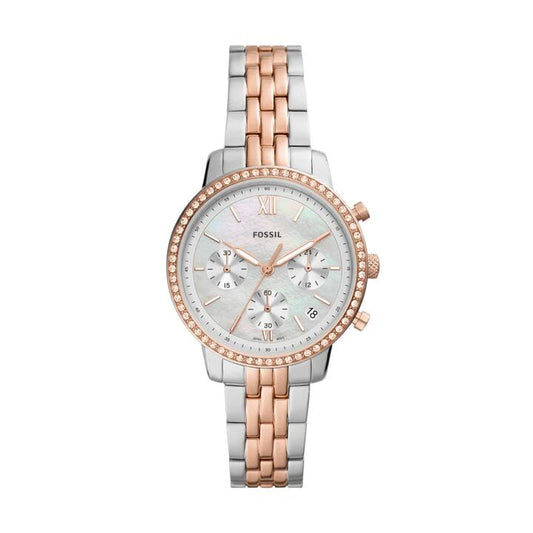 Image of Watches. Productname: Fossil Neutra ES5279 Two Tone Women's Watch in Watch colour by brand - Fossil