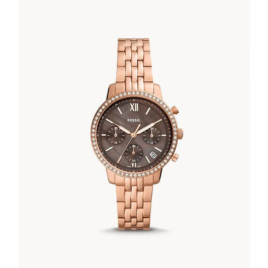 Image of Watches. Productname: Fossil Neutra Rose Gold Women's Watch ES5218 in Watch colour by brand - Fossil