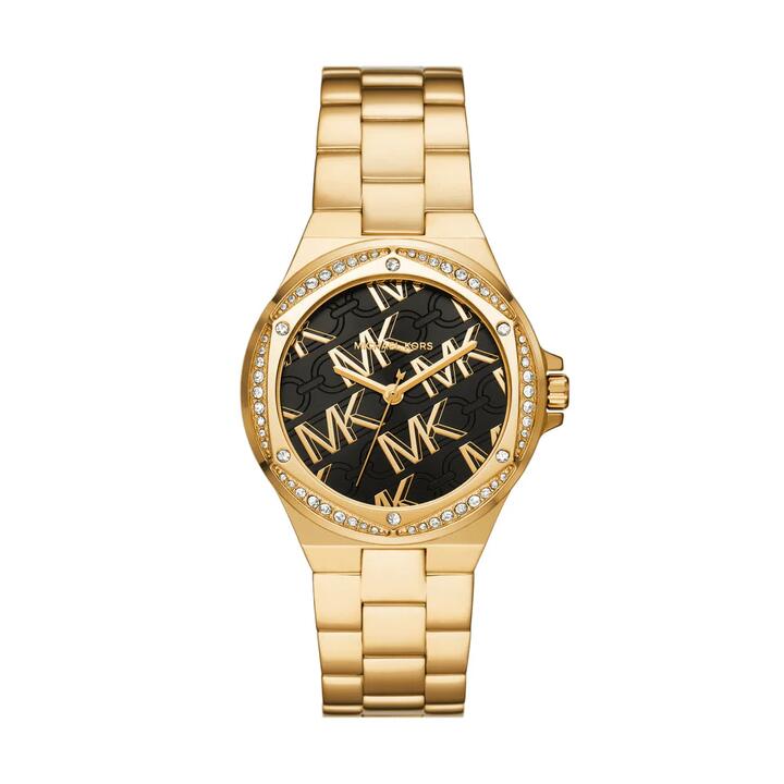 Image of Watches. Productname: Michael Kors Lennox Three-Hand Gold-Tone Stainless Steel Watch MK7404 in Watch colour by brand - Michael Kors
