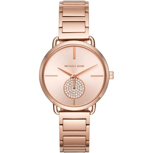 Image of Watches. Productname: Michael Kors Portia Rose Gold-Tone Two-Hand Sub-Eye Watch MK3640 in Watch colour by brand - Michael Kors