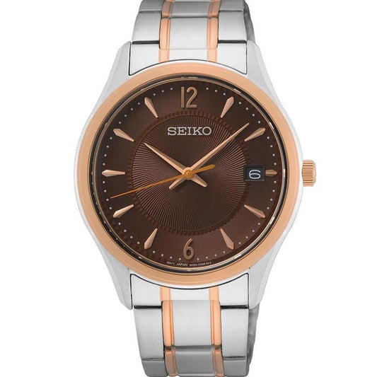 Image of Watches. Productname: Seiko Two Tone Men's Watch SUR470P in Watch colour by brand - Seiko
