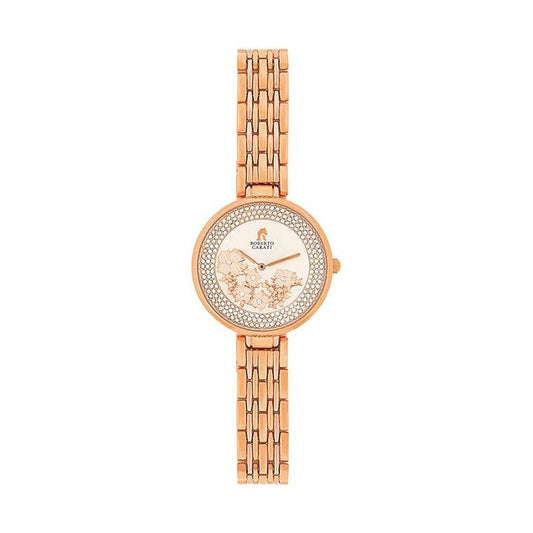 Image of Watches. Productname: Roberto Carati Summer Two Tone Crystal Watch M8105-V4 in Watch colour by brand - Roberto Carati