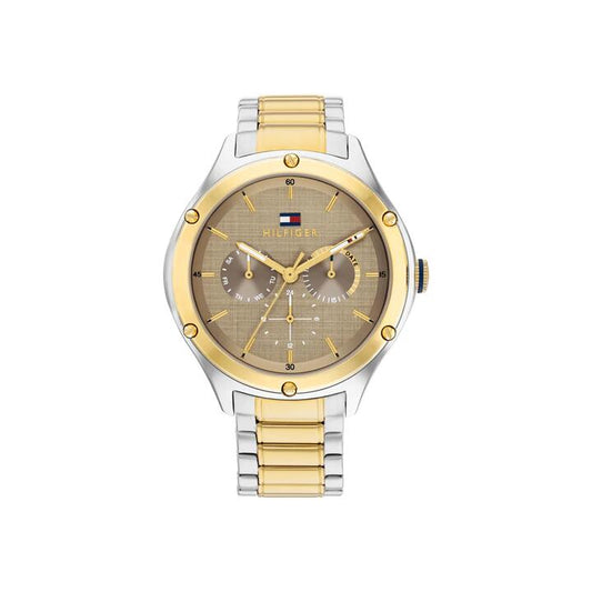 Image of Watches. Productname: Tommy Hilfiger Lexi Women's Two-Tone Taupe Dial Watch 1782658 in Watch colour by brand - Tommy Hilfiger