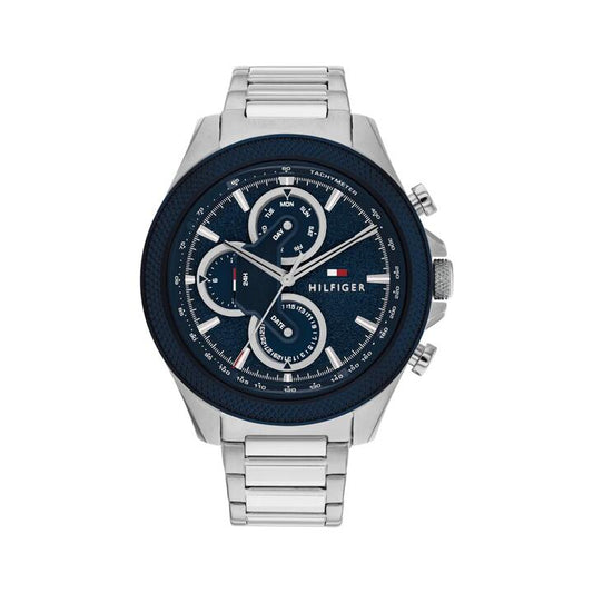 Image of Watches. Productname: Tommy Hilfiger Clark Stainless Steel Navy Dial Men's Watch 1792080 in Watch colour by brand - Tommy Hilfiger