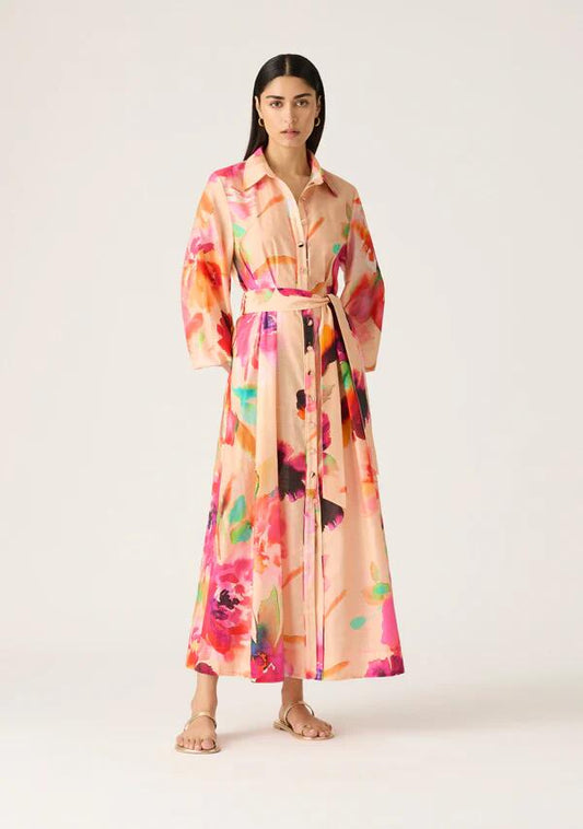 Image of Dresses. Productname: Stella Shirt Dress in Stella Print colour by brand - MOS The Label