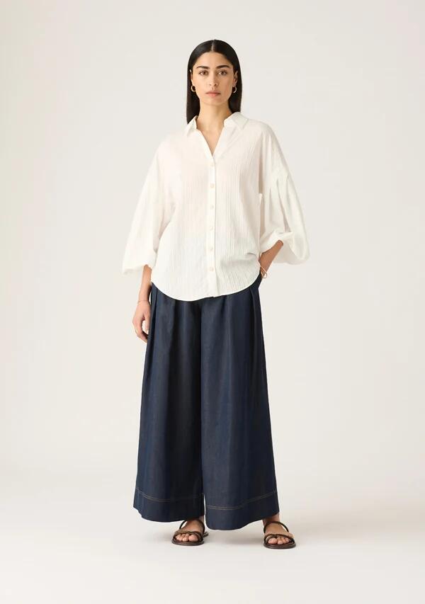 Image of Blouses. Productname: Maia Blouse in Ivory colour by brand - MOS The Label