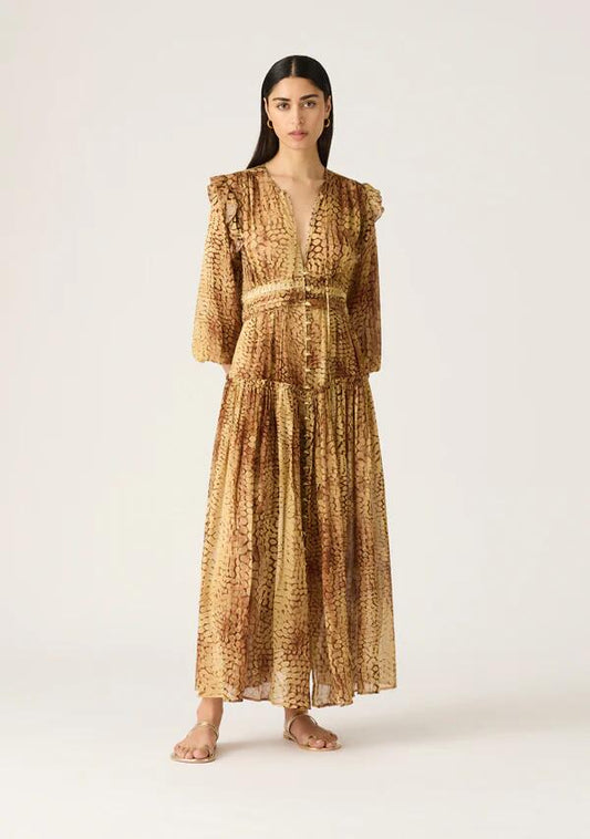 Image of Dresses. Productname: Simone Maxi Dress in Simone Print colour by brand - MOS The Label