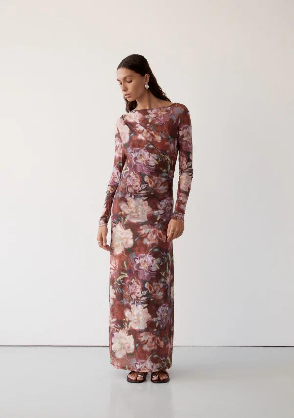 Image of Dresses. Productname: Giselle Mesh Maxi Dress in Giselle Print colour by brand - MOS The Label
