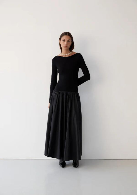 Image of Dresses. Productname: Nicolette Midi Dress in Black colour by brand - MOS The Label
