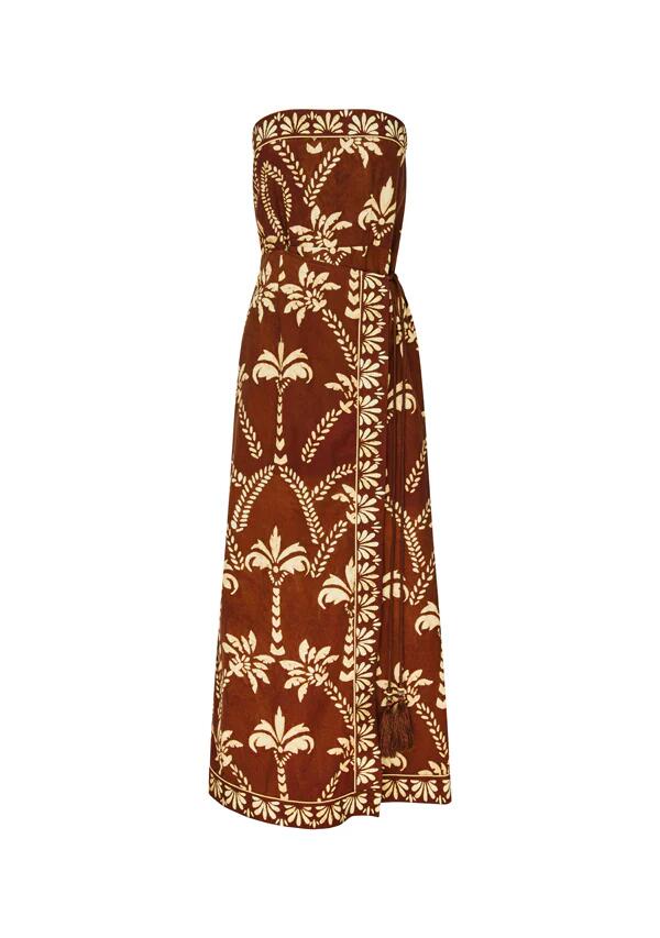 Image of Dresses. Productname: Deia Print Strapless Dress | MOS The Label in Deia Print colour by brand - MOS The Label