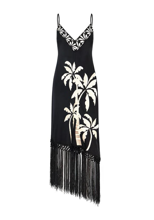 Image of Dresses. Productname: Kala Embrodiery Strappy Dress | MOS The Label in Black colour by brand - MOS The Label