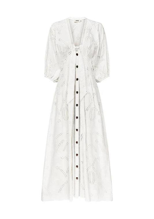 Image of Dresses. Productname: Alicia Midi Dress | MOS The Label in Optic White colour by brand - MOS The Label
