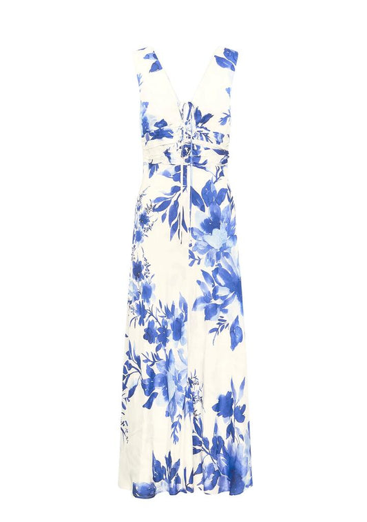 Image of Dresses. Productname: Isola Print Midi Dress | MOS The Label in Isola Print colour by brand - MOS The Label