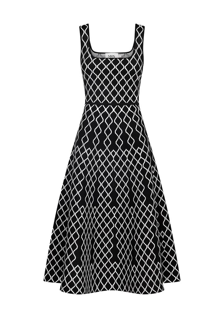 Image of Dresses. Productname: Tropea Knit Midi Dress | MOS The Label in Black colour by brand - MOS The Label