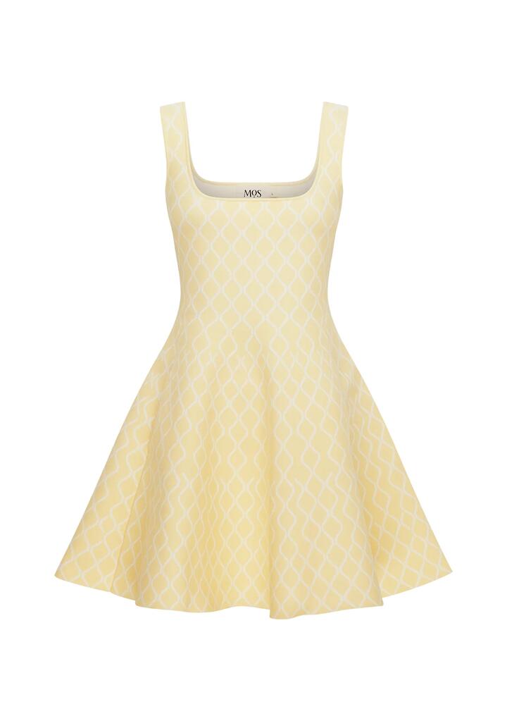 Image of Dresses. Productname: Tropea Knit Mini Dress | MOS The Label in Butter Yellow colour by brand - MOS The Label