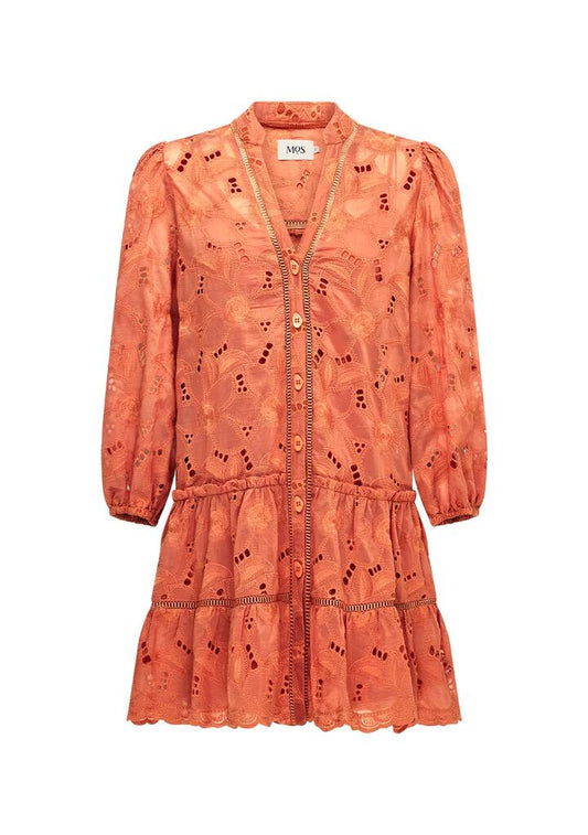 Image of Dresses. Productname: Loretta Mini Dress | MOS The Label in Hibiscus colour by brand - MOS The Label