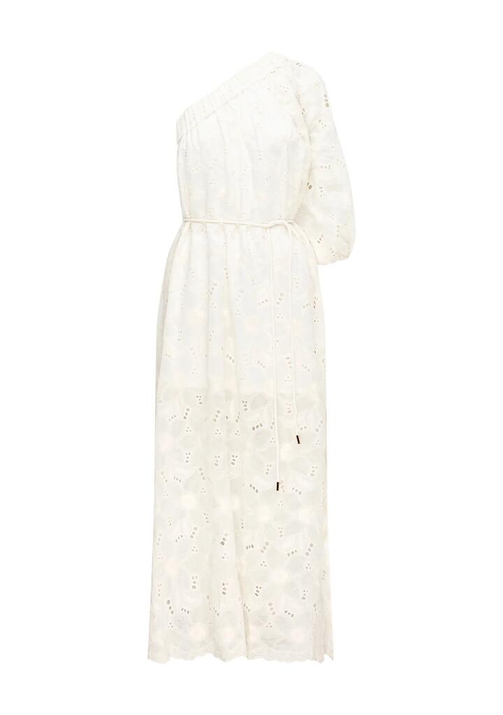Image of Dresses. Productname: Loretta One Shoulder Dress | MOS The Label in Bright White colour by brand - MOS The Label