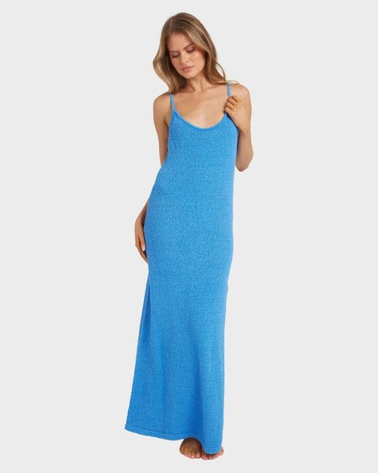Image of Dresses. Productname: Billabong Womens All Day Me Knit Maxi Dress Tidal Blue - in Tidal Blue colour by brand - Billabong