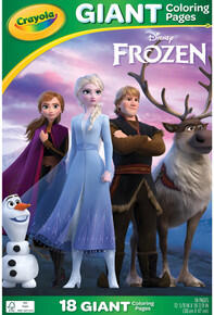 Image of Toys. Product name - Crayola Giant Frozen Colouring Pages in colour by brand - Crayola