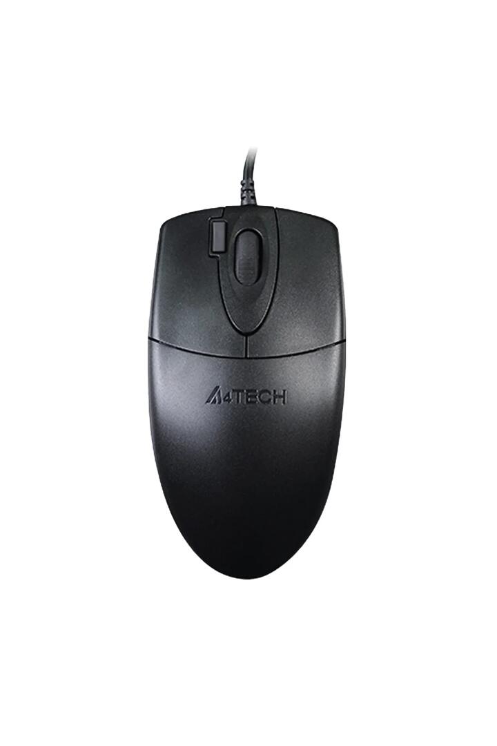 Image of Electronics Accessories. Productname: A4Tech OP-620DS Black Full-Size Silent 2X Click Wired Mouse in Black colour by brand - A4Tech