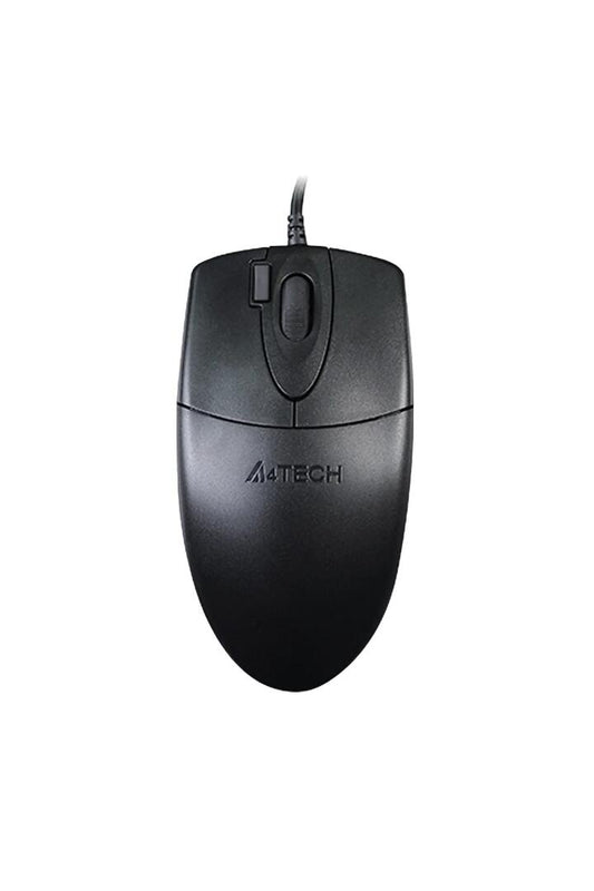Image of Electronics Accessories. Productname: A4Tech OP-620DS Black Full-Size Silent 2X Click Wired Mouse in Black colour by brand - A4Tech