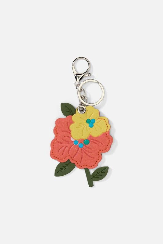 Image of Charms. Productname: Flower PU Bag Charm in Orange colour by brand - Princess Highway