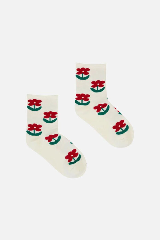 Image of Socks. Productname: Daisy Stem Sock in White colour by brand - Princess Highway