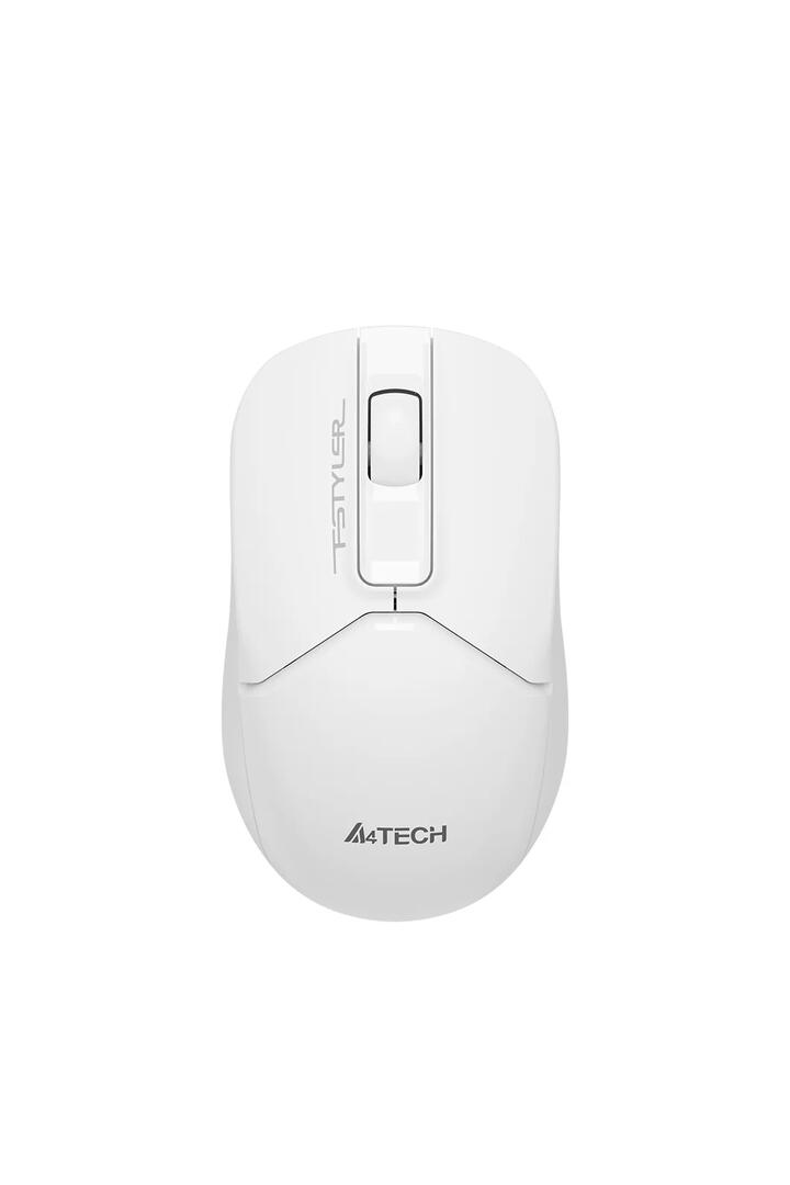 Image of Electronics Accessories. Productname: FG12s Silent Wireless Mouse (White) in White colour by brand - A4Tech