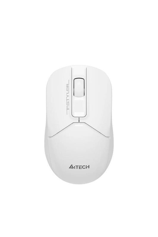 Image of Electronics Accessories. Productname: A4Tech FG12S White Compact Silent Wireless Mouse in White colour by brand - A4Tech