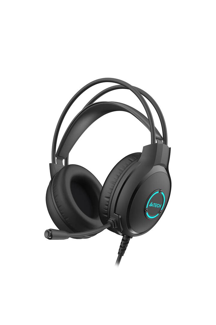 Image of Electronics Accessories. Productname: A4Tech FH300U Black Over-Ear USB RGB Gaming Headset in Black colour by brand - A4Tech