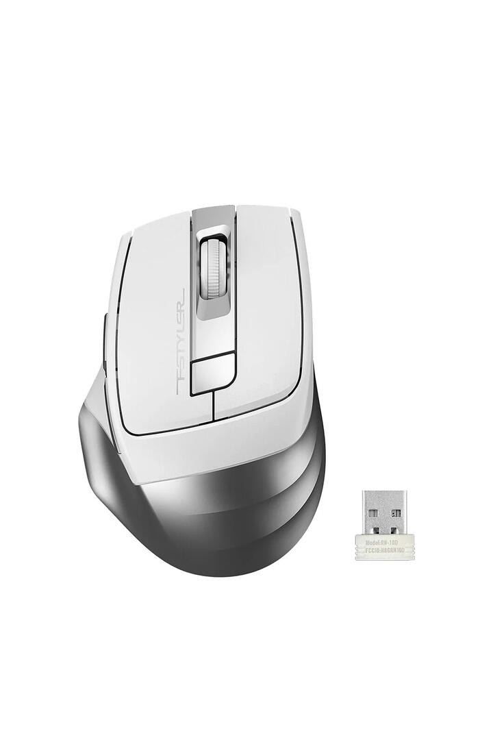 Image of Electronics Accessories. Productname: A4Tech FG35S Silver Full-Size Silent Wireless Optical Mouse in Silver colour by brand - A4Tech