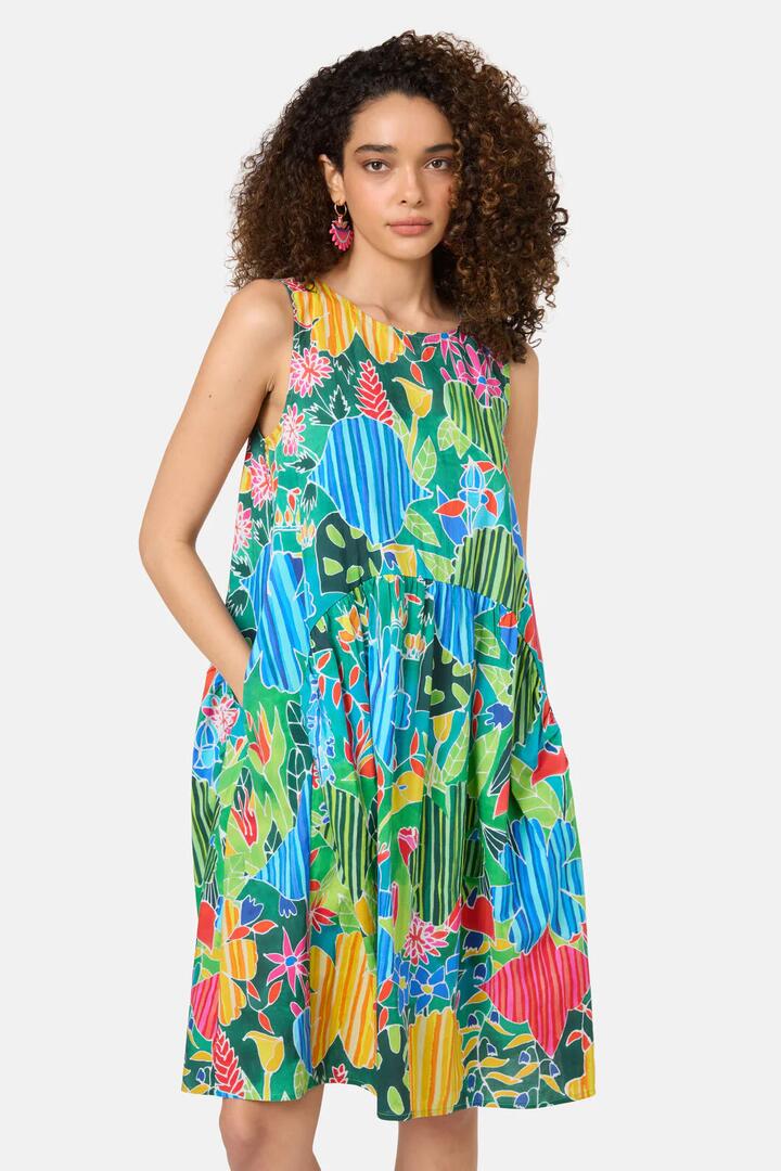 Image of Dresses. Product name - Flower Garden Tulip Dress in Print colour by brand - Gorman