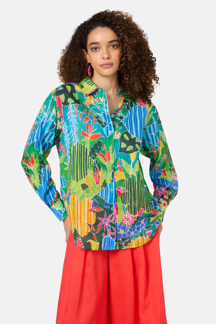 Image of Shirts. Product name - Flower Garden Print Shirt in Print colour by brand - Gorman