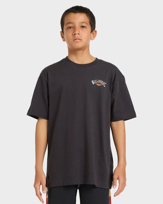 Image of T-Shirts. Product name - Billabong Boys 8-16 Otis Arch T-Shirt Black in Black colour by brand - Billabong