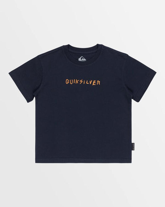Image of T-Shirts. Product name - Quiksilver Boys 2-7 Made Of Bones T-Shirt Dark Navy in Dark Navy colour by brand - Quiksilver