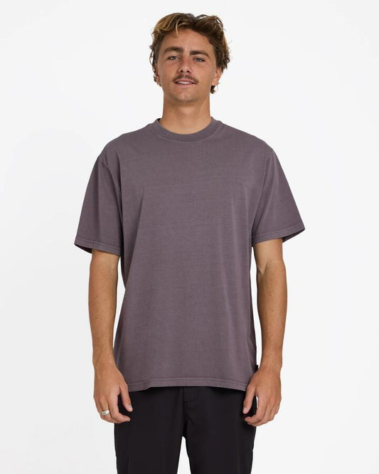Image of T-Shirts. Product name - Billabong Mens Premium Wave Wash T-Shirt Steel Purple in Steel Purple colour by brand - Billabong