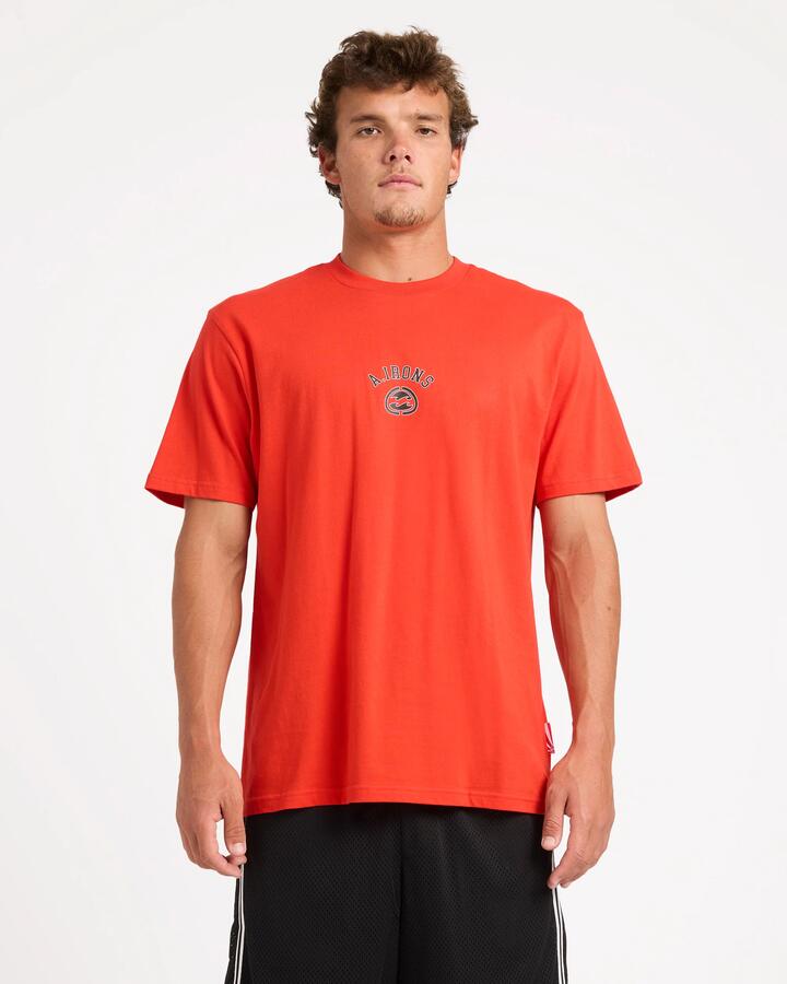 Image of T-Shirts. Product name - Billabong Mens A.I Bio Wave T-Shirt Red in Red colour by brand - Billabong