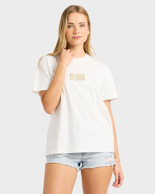 Image of T-Shirts. Product name - Billabong Womens Surf High T-Shirt Salt Crystal 2 in Salt Crystal 2 colour by brand - Billabong