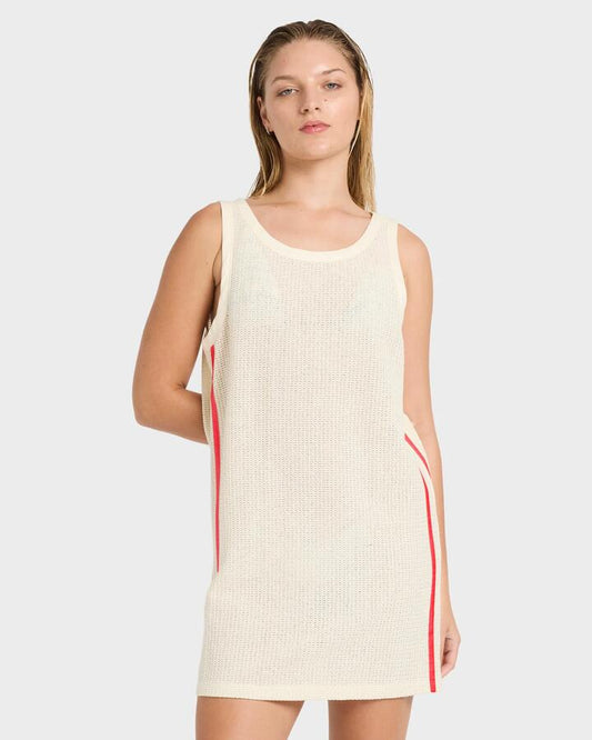 Image of Dresses. Productname: billabong - Womens Lottie Hall You'Re A Star Mini Dress - Salt Crystal - in Salt Crystal colour by brand - billabong