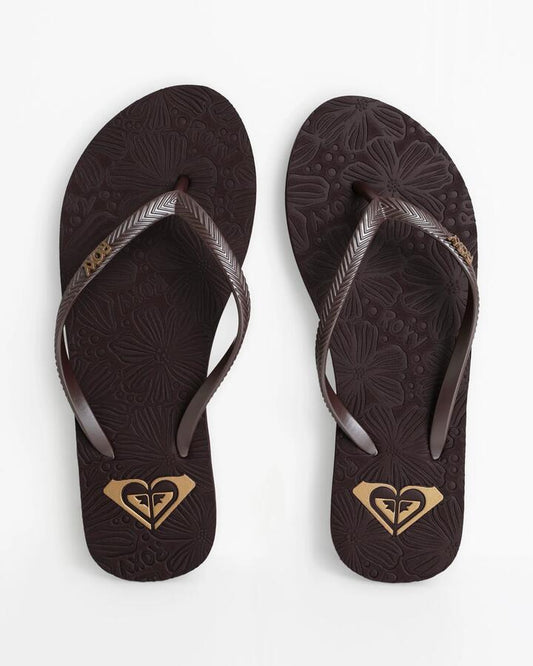 Image of Sandals. Productname: roxy - Womens Antilles Iii Thongs - Plum - in Plum colour by brand - roxy