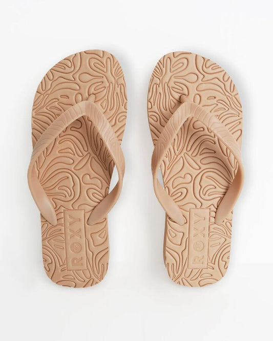 Image of Sandals. Productname: roxy - Womens Beach Up Thongs - Almond - in Almond colour by brand - roxy