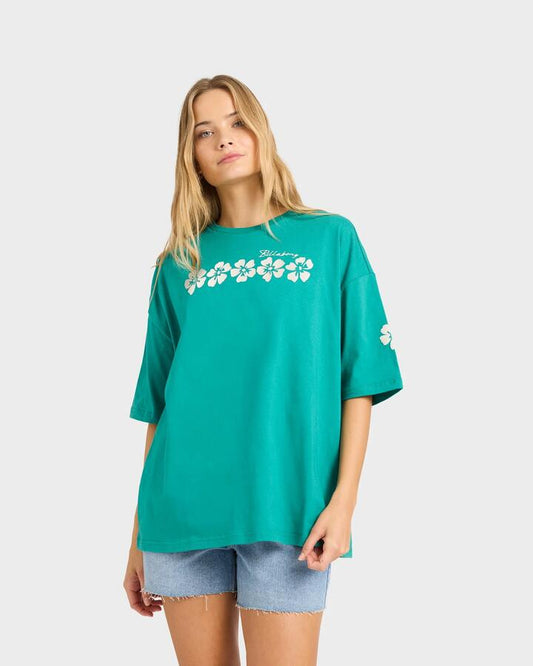 Image of T-Shirts. Product name - Billabong Womens Dream In The Wind Oversized T-Shirt Ivy in Ivy colour by brand - Billabong