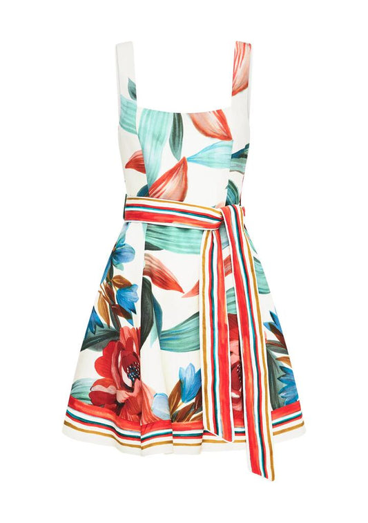 Image of Dresses. Productname: Fiorina Print Mini Dress | MOS The Label in Fiorina Print colour by brand - MOS The Label